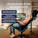 Ergotopia NextBack | Ergonomischer Bürostuhl 150kg belastbar gegen Rückenschmerzen | Schreibtischstuhl ergonomisch | Bürostuhl ergonomisch Testsieger, Office Chair - 5 Jahre Garantie - 4