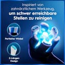 Oral-B iO Series 5 Elektrische Zahnbürste Doppelpack — Electric Toothbrush, Inkl. 2 Aufsteckbürsten und Reise-Etui — 5 Putzmodi für Zahnpflege, Zahnbürste Elektrisch, Designed by Braun, Schwarz/Weiß - 13
