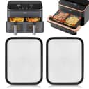 Juego de 2 protectores antisalpicaduras para freidora de aire caliente Dual Blaze TwinFry (10 L) - 1