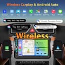 Autoradio 2 DIN Compatibile con Wireless Carplay & Android Auto,7 Pollici Touchscreen Stereo Auto Bluetooth con Schermo,Radio Auto con Mirror Link/USB/AUX/FM/Microfono, Supporta Telecamera Posteriore - 2