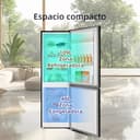 CHiQ FBM157L42 - Frigorífico Combi independiente 157L, 144 cm de alto, 47 cm de ancho, Compresor con 12 años de garantía, Tecnología Low Frost,39 dB, Puerta reversible, Diseño delgado en negro - 2