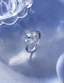 Anillo de Piedra Lunar en Plata de Ley 925, Hecho a Mano, Adramata, Anillo de Declaración para Pulgar Brillante - 4