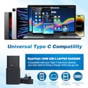 Byprlvps 130W USB C Laptop Charger Compatible with Dell XPS 15 9500 9510 9520 9530 9575 2in1 17 9700 9710 9720 9730 Precision 5550 5560 5530 5570 5470 5480 5760 Latitude 5431 5531 Computer Power Cord - 7