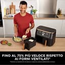 Ninja Foodi Max Dual Zone Friggitrice ad Aria, 2 Cestelli Antiaderenti, 9.5L, 6 in 1, Massima Croccantezza, Senza Olio, Cottura Arrosto, al Forno, Essicazione, 8 Porzioni, Rame/Nero, AF400EUCP - 8