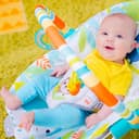 Bright Starts Seggiolino Vibrante Rilassante per Neonati - Barra Giocattoli Rimovibile, Piedini Antiscivolo, 0-6 Mesi Fino a 9 kg (Rainforest Vibes) - 5