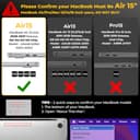 EooCoo Custodia compatibile con MacBook Air 15 Pollici M5 M4 M3 M2 2026 2025-2023 A3241 A3114 A2941, Copertina Rigido per Cover MacBook Air con 15,3" Display,Protettivo Mac Air-Cristallo Trasparente - 2