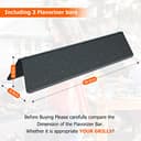 7635 Barre, per Barbecue a Gas Weber Serie Spirit 200 (con manopole Anteriori),7635 Barre Piastra Smaltate in Porcellana 38,9x8,9x6,8 cm Piastra Ricambio per Spirit E210 S210 E220 S220. (7635) - 2