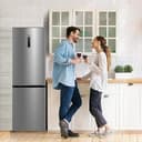 Midea MERB345MGC02 Kühl-/Gefrierkombination/No Frost/185 cm hoch / 59,5 cm breit /70 cm tiefe/171 kWh/Jahr/216 L Kühlteil/ 122 L Gefrierteil/Twin Control/mit Chiller Box, Front Inox - 8