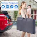 COSTWAY 3 in 1 Culla Neonato Fianco Letto, Lettino Neonato Dondolo con Materasso, Culla Co-Sleeping Fino a 9 kg, Altezza Regolabili, Inclinazione di 10°, 84 x 59,5 x 80,5cm (Grigio Scuro) - 9