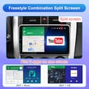 Android 12 Autoradio mit Navi 10.1 Zoll Bildschirm Eingebaut DAB+ Android Auto & Wireless Carplay Doppel Din Radio Auto Radio Touch Display mit Bluetooth 8 Core 2G+32G Rom WiFi 4G GPS AM/FM RDS 2din - 5