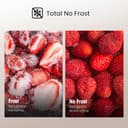 Hisense RB327N4WWE 55cm Freestanding 50/50 Fridge Freezer - 251 litre capacity - Total No Frost - Non-plumbed Water Dispenser - White - E Rated, H182.4 x W55 x D55.7 (cm) - 3