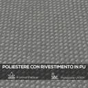 Outsunny Lona de Recambio para pérgola de jardín 3x3 m con 16 Agujeros de Drenaje, Ganchos y Anillas, Cubierta de poliéster para pérgola de cenador, Gris Oscuro - 3