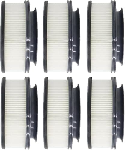 Daaxing Motor Filters For Rowenta X-Force Flex 11.60 14.60 Handheld Cordless Vacuum Cleaner Replacement Parts - Washable HEPA Filters ZR009008 (6PCS)