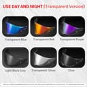 PSLER Helmet Visor for Shoei NXR2 Z8 Tinted Visor for RF-1400 CWR-F2 CWR-F2R X-Fifteen X15 X-SPR Pro Motorbike UV Protection Face Shield Replacement Accessories(Light Black) - 4