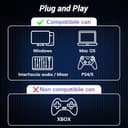 TONOR PC Microfono USB/XLR per Podcast, Microfoni Gaming Dinamico per Podcasting, Streaming Studio, Discord, Regisrazione, YouTube, ASMR, Mic Cardioide con 3.5mm jack, Pulsante Mute, Nero,200cm,TD520 - 7