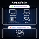 TONOR Dynamisches Microphone mit XLR/USB Kabel, Mikro PC mit Mute Button, Vocal Mic Gesangsmikrofon für Podcast, Streaming, Gaming, Studio und Aufnahme, mit Hight Profile Mikrofonarm, Schwarz, TD510+ - 7