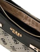 GUESS bolso de hombro Melinda Logo Shoulder Bag Black Logo negro - 3