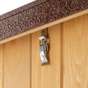 Ferplast Caseta de Exterior para Perros BAITA 100, Madera ecosostenible, Pies aislantes, Puerta con Perfil de Aluminio Resistente a Las mordeduras, Techo abrible, 122 x 79 x h 78 cm - 6