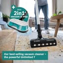 Bosch Unlimited 7 Aqua BCS71HYGGB Cordless Vacuum cleaner with additional 2in1 Vacuum and Mop head, Flex Tube, Interchangeable 18 V Battery, 40 minutes run time - White - 3
