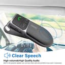 SUNITEC Kit Vivavoce Bluetooth da Auto 5.0,Supporto Siri,Auto ON,Co,nnessione Automatica,Guida Vocale,Musica, 2 Connessioni per Telefoni Contemporaneamente Supporto per Aletta Parasole-BC920SA - 8