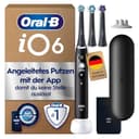 Oral-B iO Series 6 Plus Edition Elektrische Zahnbürste/Electric Toothbrush, Inkl. 3 Aufsteckbürsten, 5 Putzmodi für Zahnpflege, Reise-Etui, Designed by Braun, Schwarz - 1