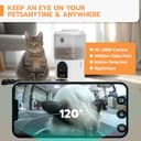 Romiromi 2in1 4.5L Automatic Cat Feeder with Camera and 2.5L Water Fountain,5G WiFi 1K FHD Video with Timer and APP Control,Smart Cat Food Dispenser for Dry Food,10 Meals Day,Pet Feeding Log Record - 2