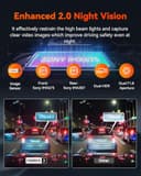 VANTRUE S1Pro Dash Cam Front Rear 2.7K+1080P HDR 5G WiFi GPS, STARVIS 2, Dual Dashcam for Car Dash Camera, Night Vision, Voice Control, Hidden Car Dash Camera 15s Buffered Parking Mode, Support 512GB - 3