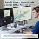 UGREEN USB4.0 Docking Station Compatibile con Mac Mini M4 e M4 Pro con alloggiamento M.2 NVME SSD 40Gbps 10 in 2 Dock USB C HDMI 8K 30Hz 4K 144Hz 5 Porte USB 10Gbps SD TF 4.0 3,5 mm Aux - 5