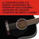 Fender CD-60S Dreadnought Acoustic Guitar, Walnut Fingerboard, Black, Comes with Free Virtual Lessons - 4