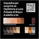 Braun Skin I·Expert Epilatore Luce Pulsata Smart, Epilazione Laser Peli Donna A Casa, Riduzione Permanente Peli, App Gratuita, Pochette, Mini Depilatore Viso, Rasoio Gillette Venus, 4 Testine, PL7432 - 8