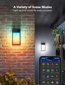 Govee Outdoor Wall Lights RGBIC, 1500LM Smart LED Wall Light with 45 Scene Modes, IP65 Waterproof for Outside Light, DIY Lighting Effects, Works with Alexa, Google Assistant and Matter, 2 Packs - 3
