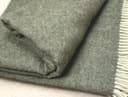 Moe Ridne Cashmere and Merino Wool Blanket, Large Pure Wool Throw in Olive Green 140 x 200 cm - 3