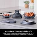 Ninja CRISPi Friggitrice ad Aria Portatile, 3.8L, 4 in 1: Frittura, Cottura Arrosto, Mantiene Cibo Caldo e Croccante, Compatta, 2 Contenitori Vetro Rimovibili, 1700W, Grigio FN101EUGY - 2