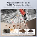 roborock Qrevo Edge S5A Robot Aspirapolvere e Lavapavimenti 18.500 Pa, zero grovigli, spazzola principale DuoDivide, spazzola laterale FlexiArm e Mocio, lavaggio ad acqua calda e autopulizia (Bianco) - 3