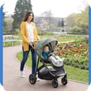 Joie Versatrax - Cochecito compacto plegable, posición plana, compatible con sistema de viaje, con protector de lluvia y control deslizante de altura ajustable, nacimiento hasta 4 años (0 – 22 kg - 4