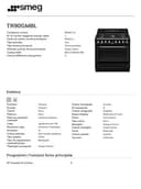 SMEG TR90GMBL - Cocina estética vintage Victoria con 5 fuegos de gas, multifunción, suave, vapor Clean, 90 x 60 cm, color negro, clase A - 8