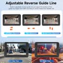 Senza Fili Digitale Telecamera di Retromarcia Kit con 5 Pollici IPS Monitor, IP69 Impermeabile, Visione Notturna, Grandangolo per Piccola Auto e Piccolo Camion, Veicoli da Lavoro, Grandi Camion, ecc. - 4