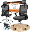 CLOUVOU BrightSeat Silla ergonómica de escitório [GANADORA DE PUREBAS] Silla de Oficina para Gamers Ajustable al 100%, giratoria, cómoda y Resistente hasta 150 kg | Ideal para Trabajo y Estudio - 1