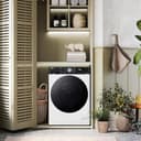 LG RH90V9LVEN Asciugatrice Smart a Carica Frontale 9kg, Serie V9, Classe C, Condensazione con Pompa di calore DUAL Inverter, Eco Hybrid, Condensatore autopulente, Allergy Care, Wi-Fi, Bianca - 4
