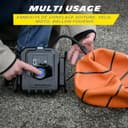 MICHELIN 009542 Compressore d’Aria Elettrico Professionale – Gonfiatore per Pneumatici Auto – Pressione Programmabile 8 Bar 168W – 12V Presa Accendisigari – Portata 24L al Minuto – 3 Adattatori - 6