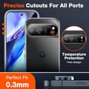 LK 2+2 Pack Screen Protector for Google Pixel 10 Pro, 2pcs Tempered Glass Screen Protector & 2 Camera Lens Protector for 10 Pro, Support Fingerprint Unlock, HD Screen, Anti-Scratch, Easy Installation - 8