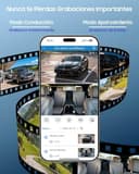 XEGA 2K 4G Dash CAM Coche con Tarjeta SIM, Camara Coche Grabadora sin WiFi, Visión en Vivo Remota, Detección Movimiento/Colisión, Monitor de Aparcamiento, Audio Bidireccional, Nocturna, GPS, Cloud - 3