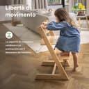 Stokke Sedia Tripp Trapp di , Nera - Sedia evolutiva e interamente regolabile per neonati, bambini e adulti - Comoda, confortevole ed ergonomica - Modello classico - 7