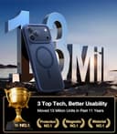 TORRAS for iPhone 17 Pro Case with MagSafe, 12FT Military Grade Shockproof, Durable & Sturdy & Velvety Touch, Magnetic Protective case for iphone 17 pro cover, Blue - 2