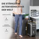 Fellowes 18 Blatt Aktenvernichter, Partikelschnitt (P4) Papierschredder für Büro, Powershred 99Ci, Schredder mit 100% staufrei Technologie, Safesense, Energiesparsystem, 34L Papierkorb, CD Schredder - 8