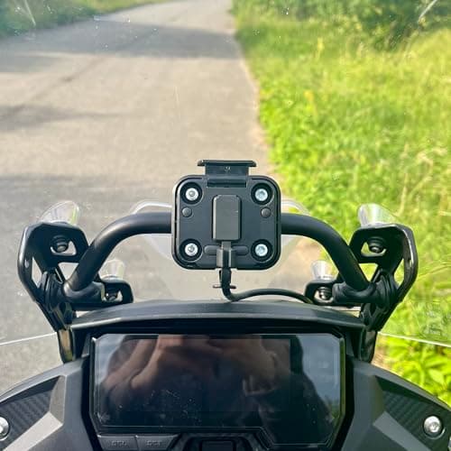 Soporte de navegación para motocicleta Garmin Zumo XT, XT2, patrón AMPS | 'Pancake' | 12 mm