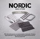 Nordic Bbq Store Griglie in acciaio inox per Napoleon Prestige 500 & Prestige PRO 500 (RSIB, Phantom, da incasso, collegato) – SS 304 griglie di ricambio, 2 pezzi, 45 x 33,65 cm ciascuna - 2
