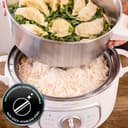 Cecotec Vaporera Eléctrica Vapovita 10L Steelpot White. 1300W, Recipientes Inoxidables: 1 Depósito + 2 Vaporeras, Tiempo Ajustable, Apagado Automático, Fácil Limpieza, Tapa Especial, Cocina Saludable - 8