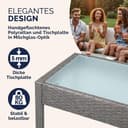 Casaria® Lounge Tavolo da Giardino Set Polyrattan Mobili da Esterno 4 Persone Incl. Cuscini Gruppo di Seduta Terrazza Balcone Salottino Outdoor - 4