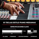 M-AUDIO Oxygen Pro 61 teclado controlador MIDI USB con 61 teclas, beat pads, perillas asignables de MIDI, botones y faders, más pack de sonidos de Native Instruments (integración de NKS) - 4
